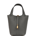 Picotin Lock 18 Gris Meyer Clemence Gold Hardware
