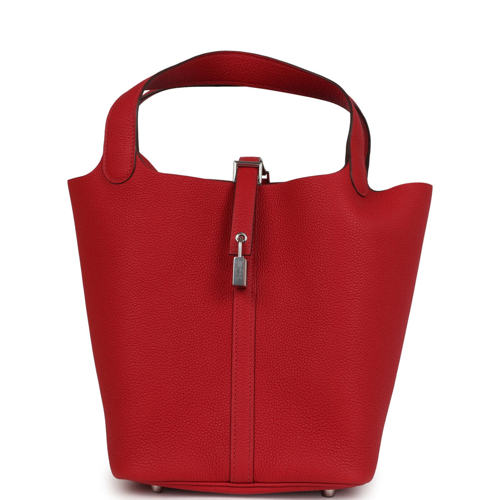 Picotin Lock 22 Rouge Piment Maurice Palladium Hardware
