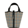 Picotin Lock 18 Black Swift and Ecru, Bleu, Black and Fauve Toile H Canvas Palladium Hardware