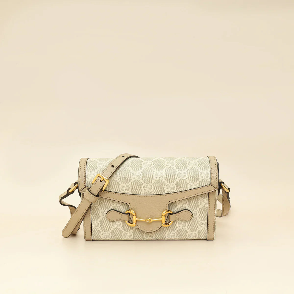 Gucci Bicolor GG Supreme Horsebit 1955 Mini