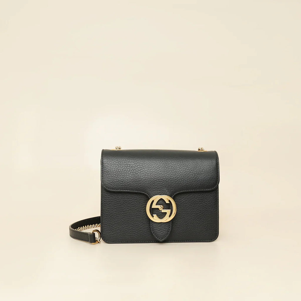 Gucci Black Interlocking G Chain