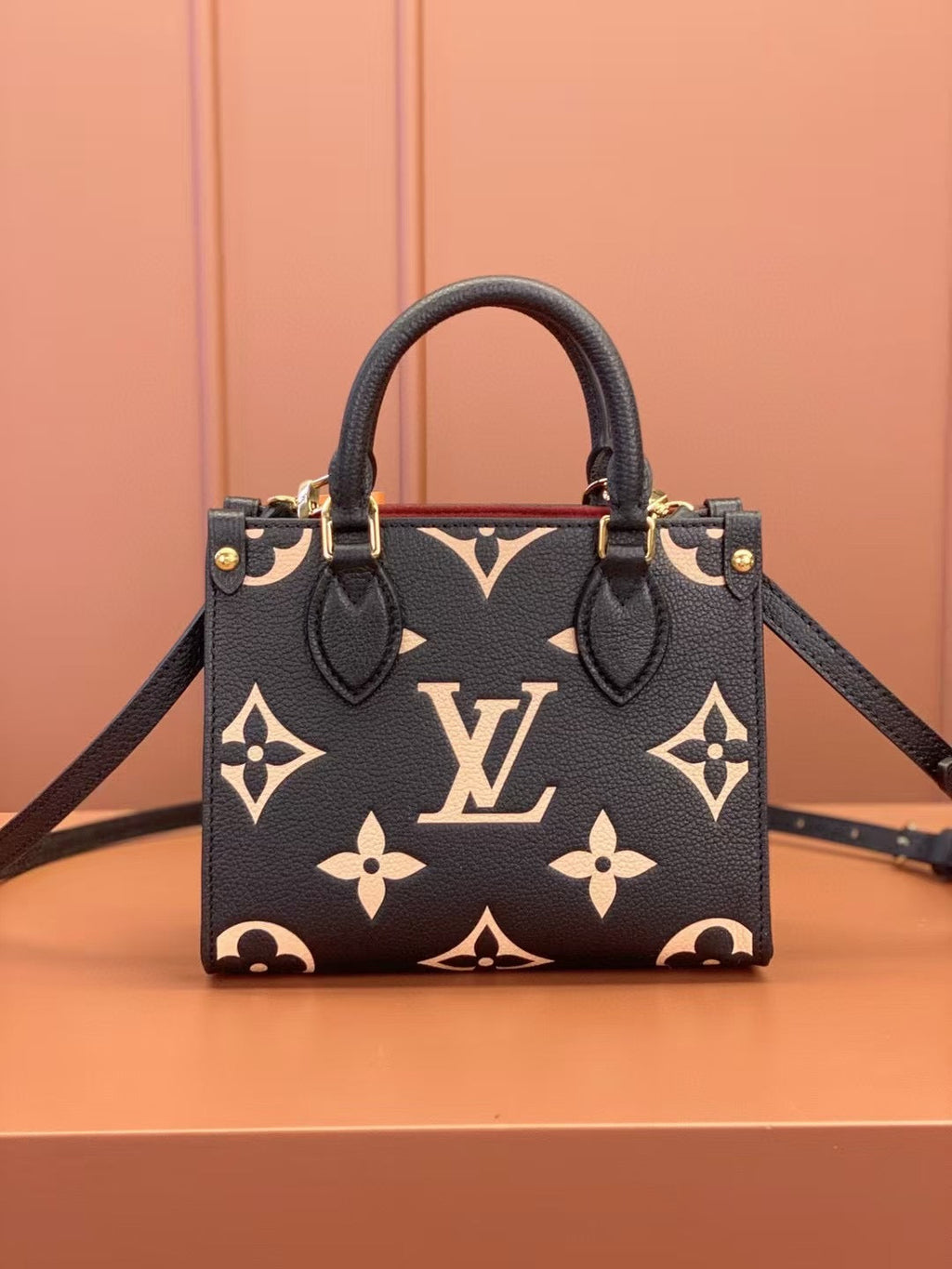 Square Tote with Bold Print