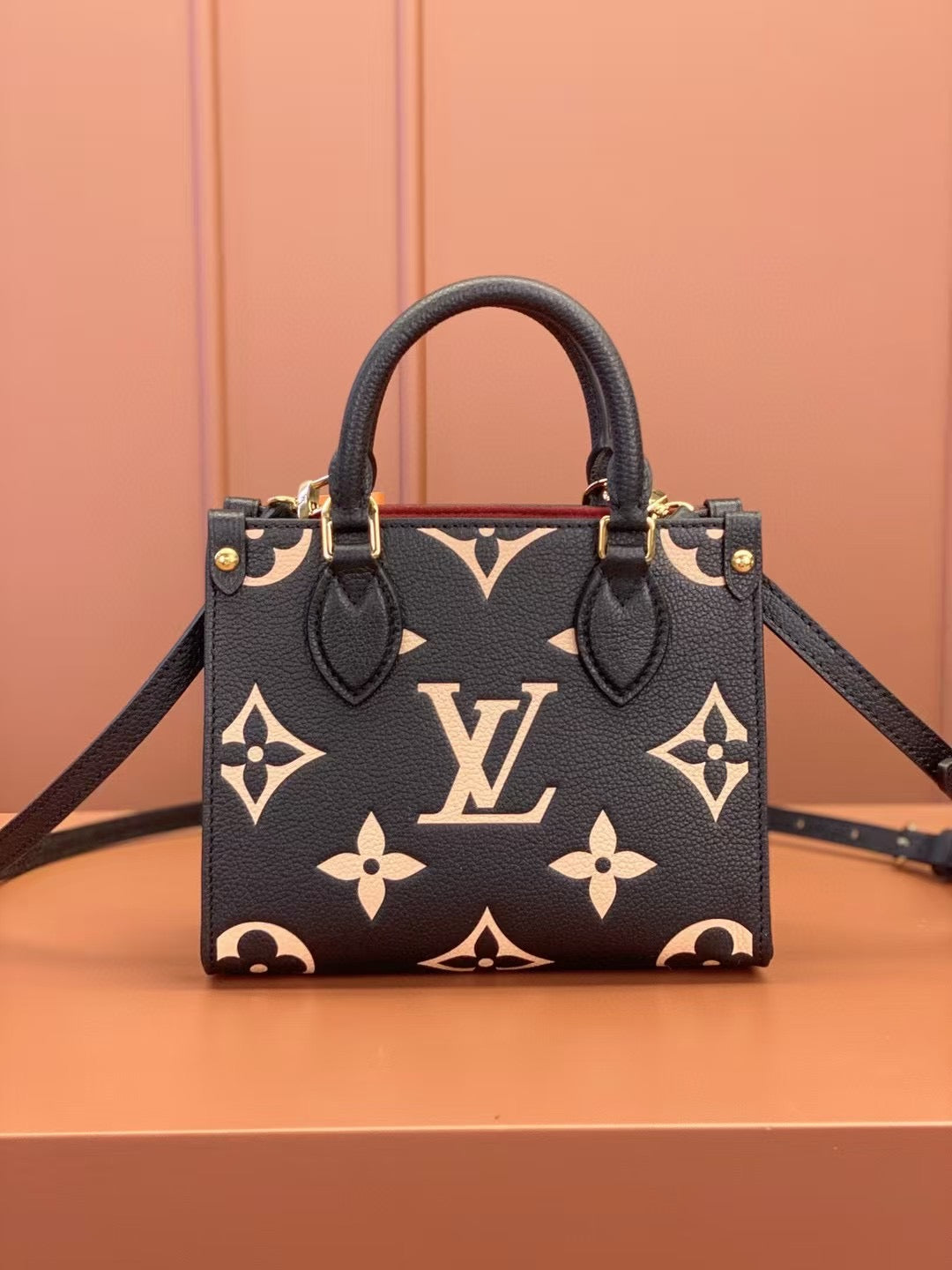 Square Tote with Bold Print