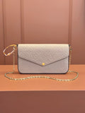 Flap Chain Bag with Refined Texture