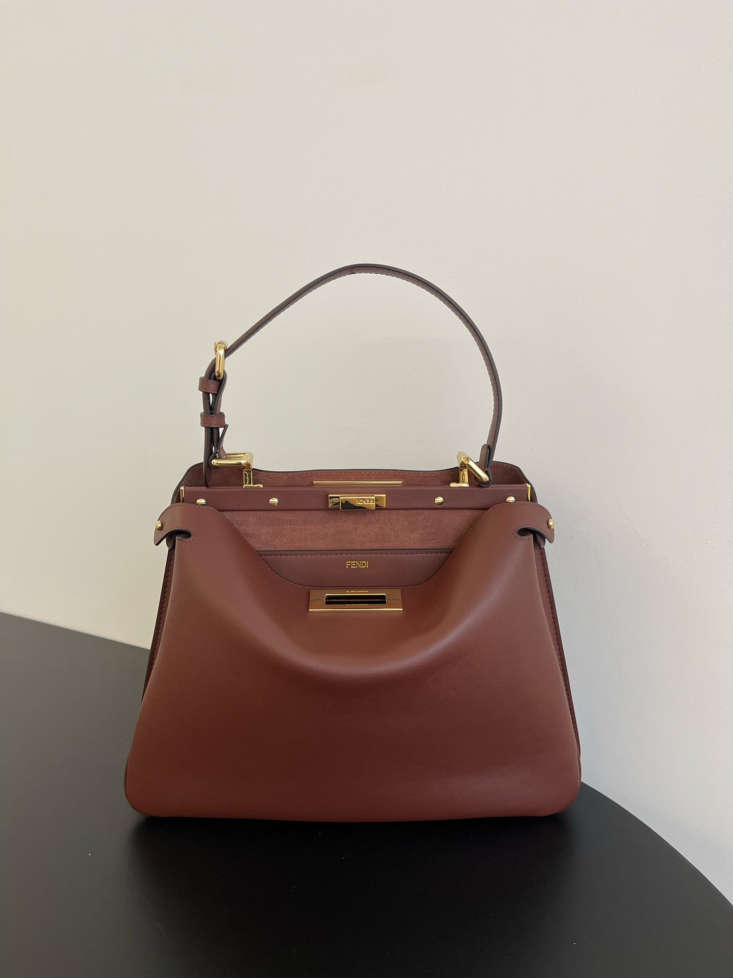Brown Top-Handle