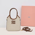 Canvas & Leather Shoulder Tote