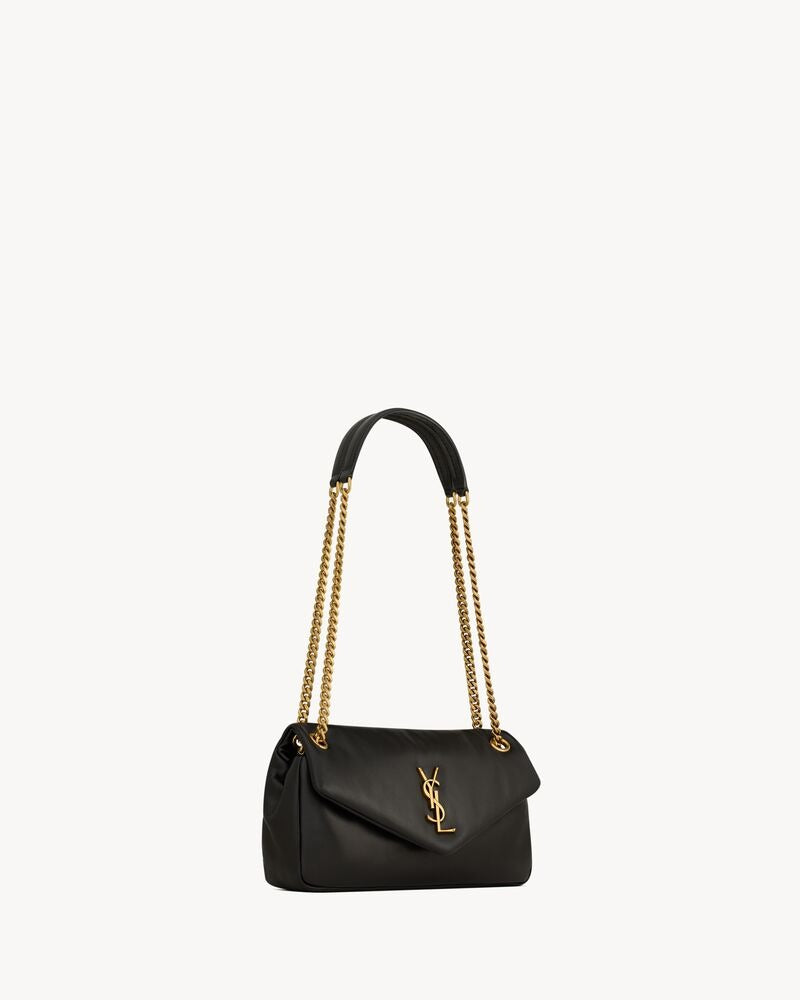 Saint Laurent Calypso Small In Plunged Lambskin