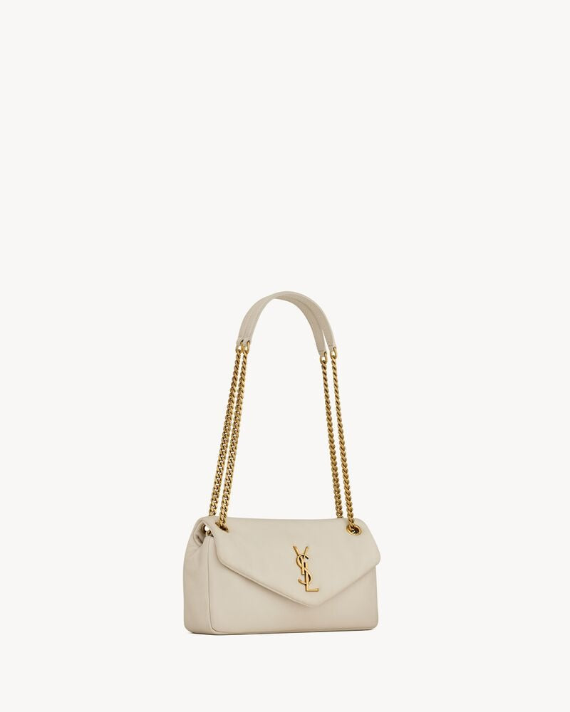 Saint Laurent Calypso Small In Plunged Lambskin