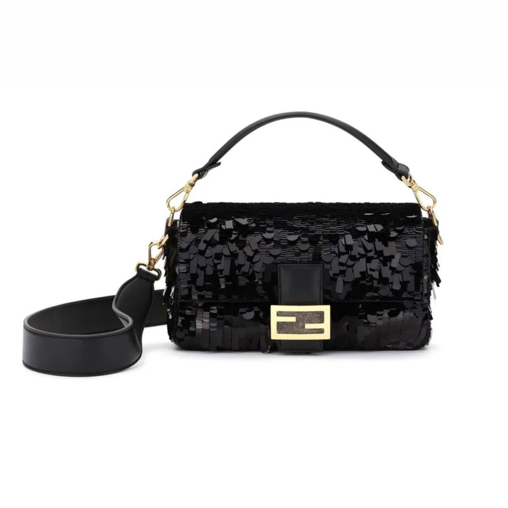 BAGUETTE handbag with sequins