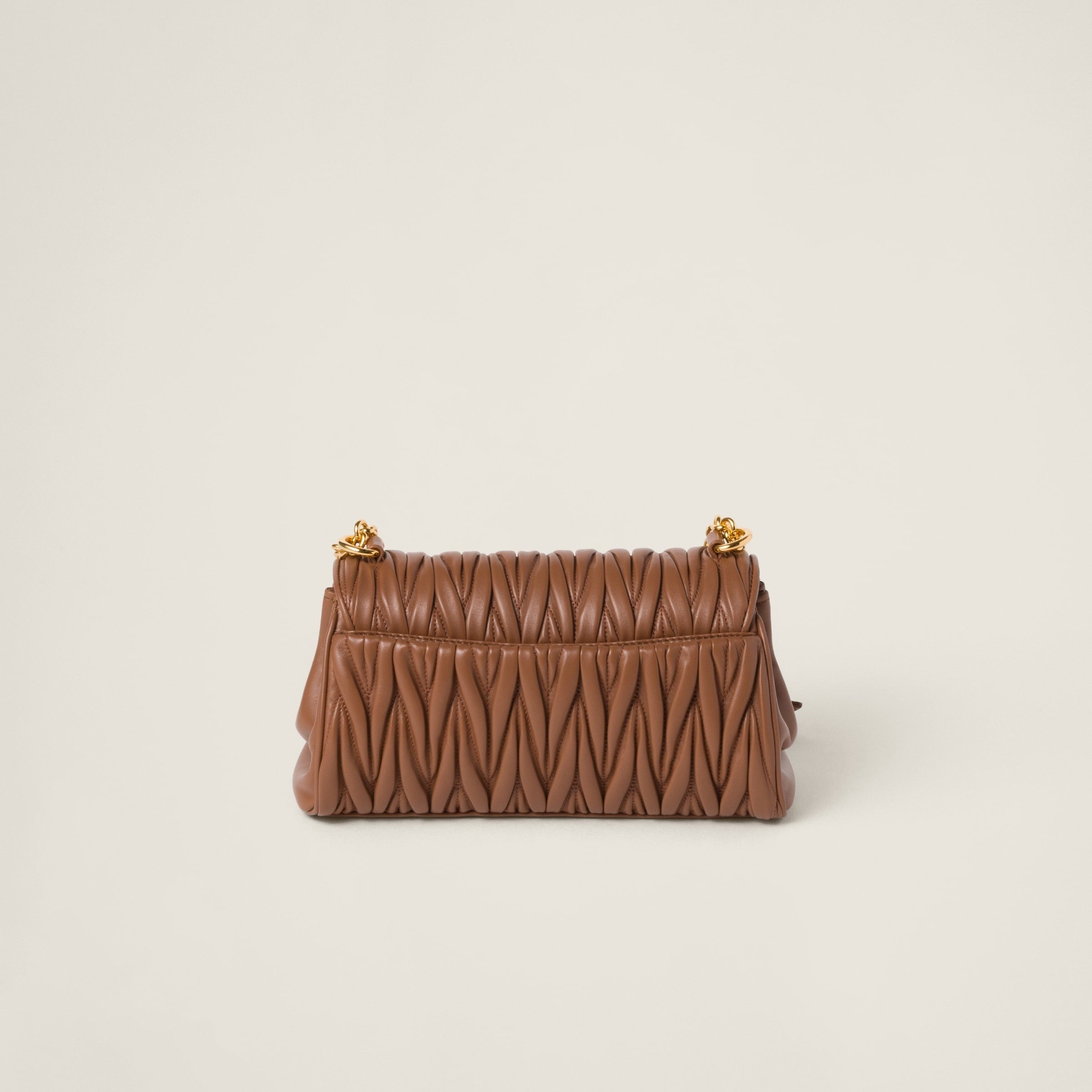 Miu Miu Matelassé Nappa Leather Shoulder Bag