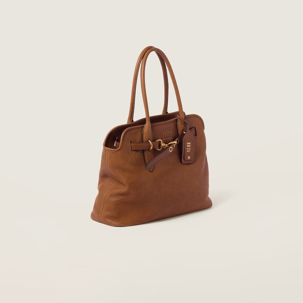 Miu Miu Aventure Nappa Leather Bag