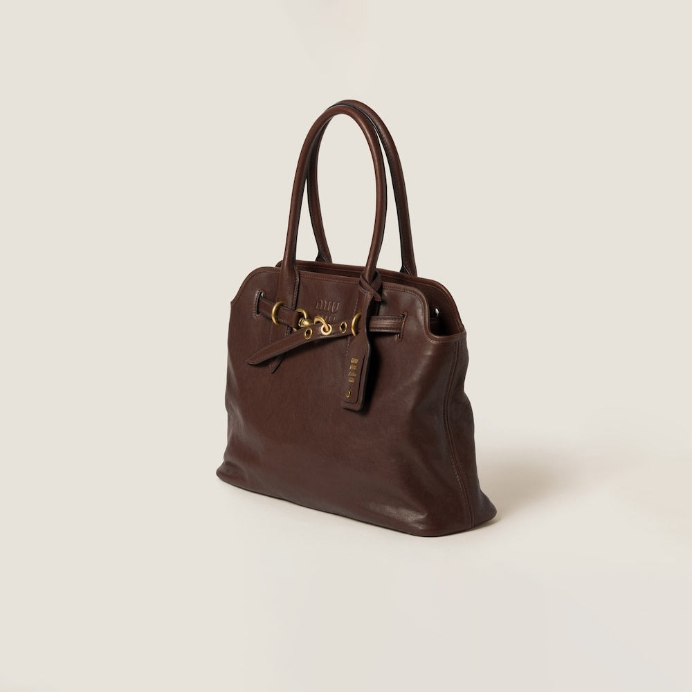 Miu Miu Aventure Nappa Leather Bag