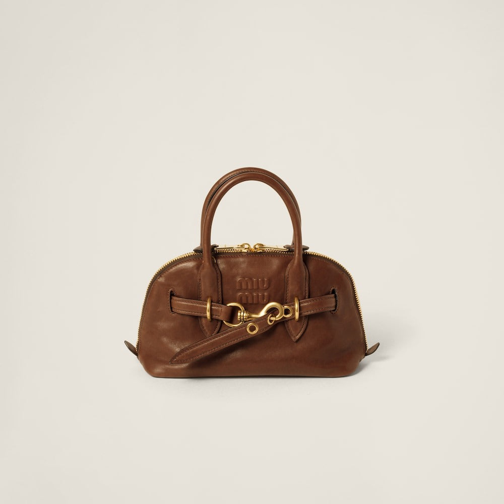 Miu Miu Aventure Nappa Leather Top-Handle Bag