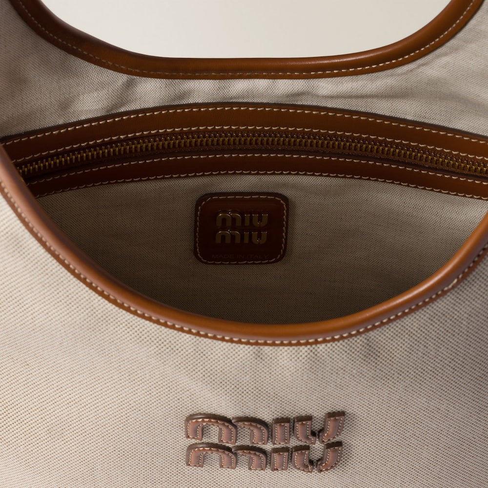 Miu Miu IVY Canvas And Leather Bag