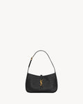 Saint Laurent LE 5 À 7 In Crocodile-Embossed Shiny Leather