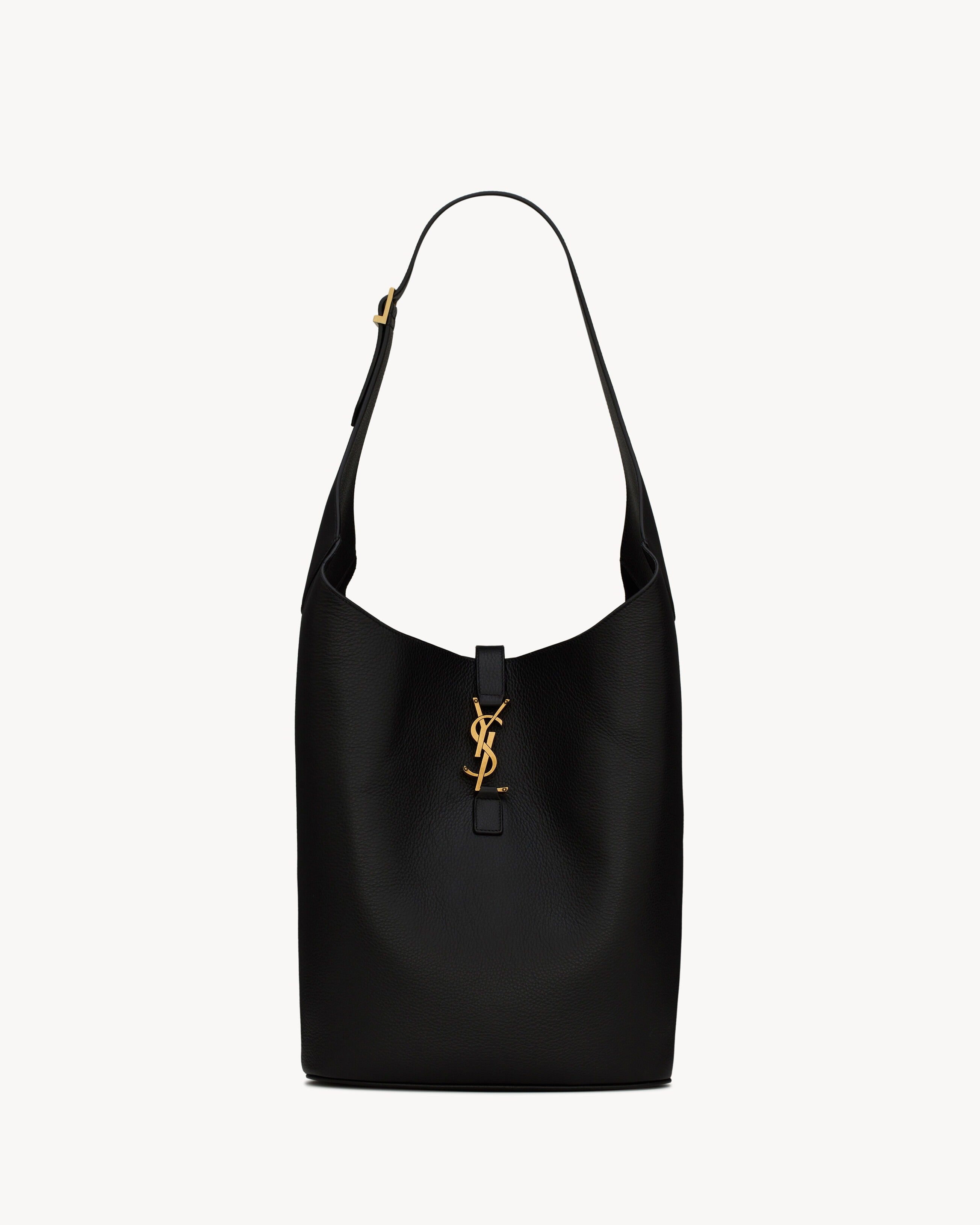Saint Laurent LE 5 À 7 Hobo In Grained Leather