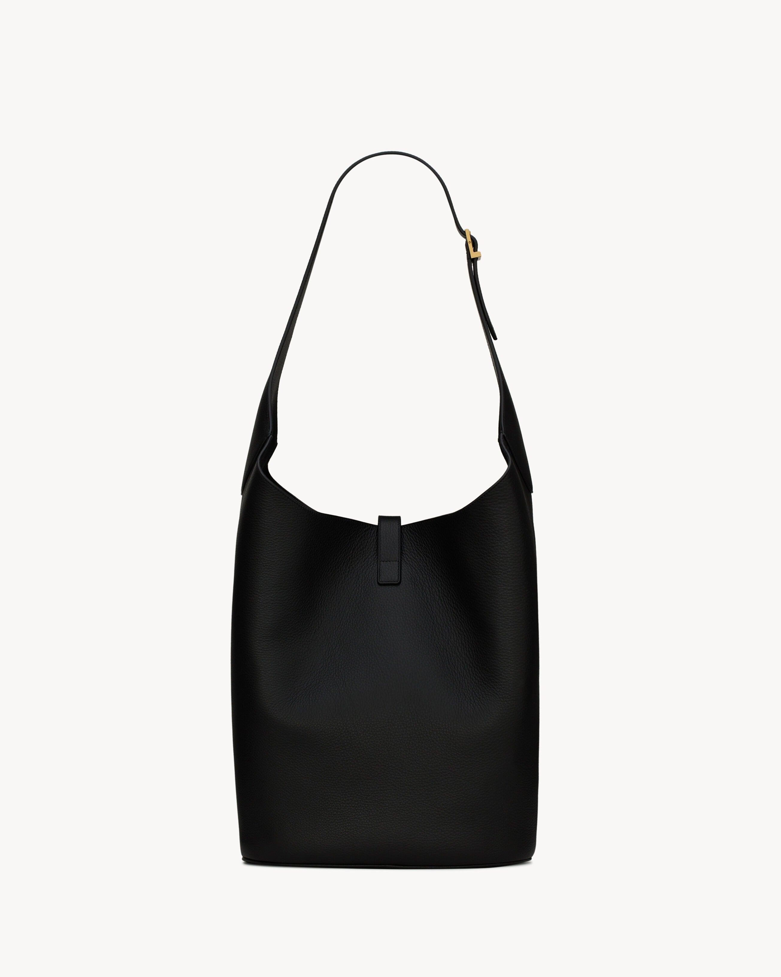 Saint Laurent LE 5 À 7 Hobo In Grained Leather