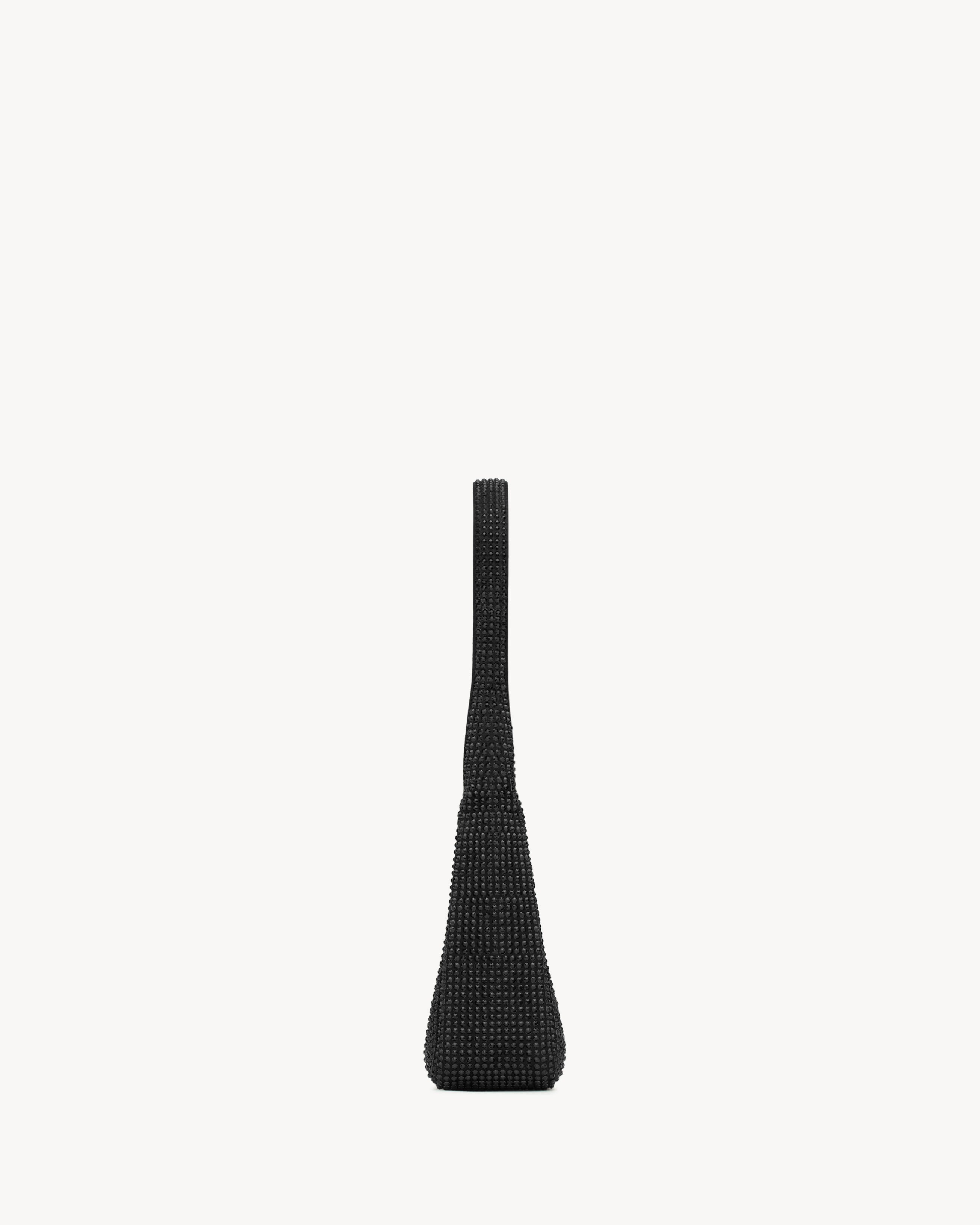 Saint Laurent LE 5 À 7 Supple Baby In Silk Satin And Crystals