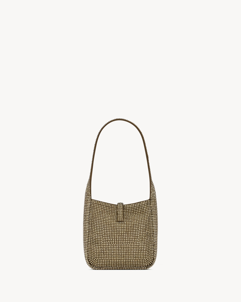 Saint Laurent LE 5 À 7 Supple Baby In Silk Satin And Crystals