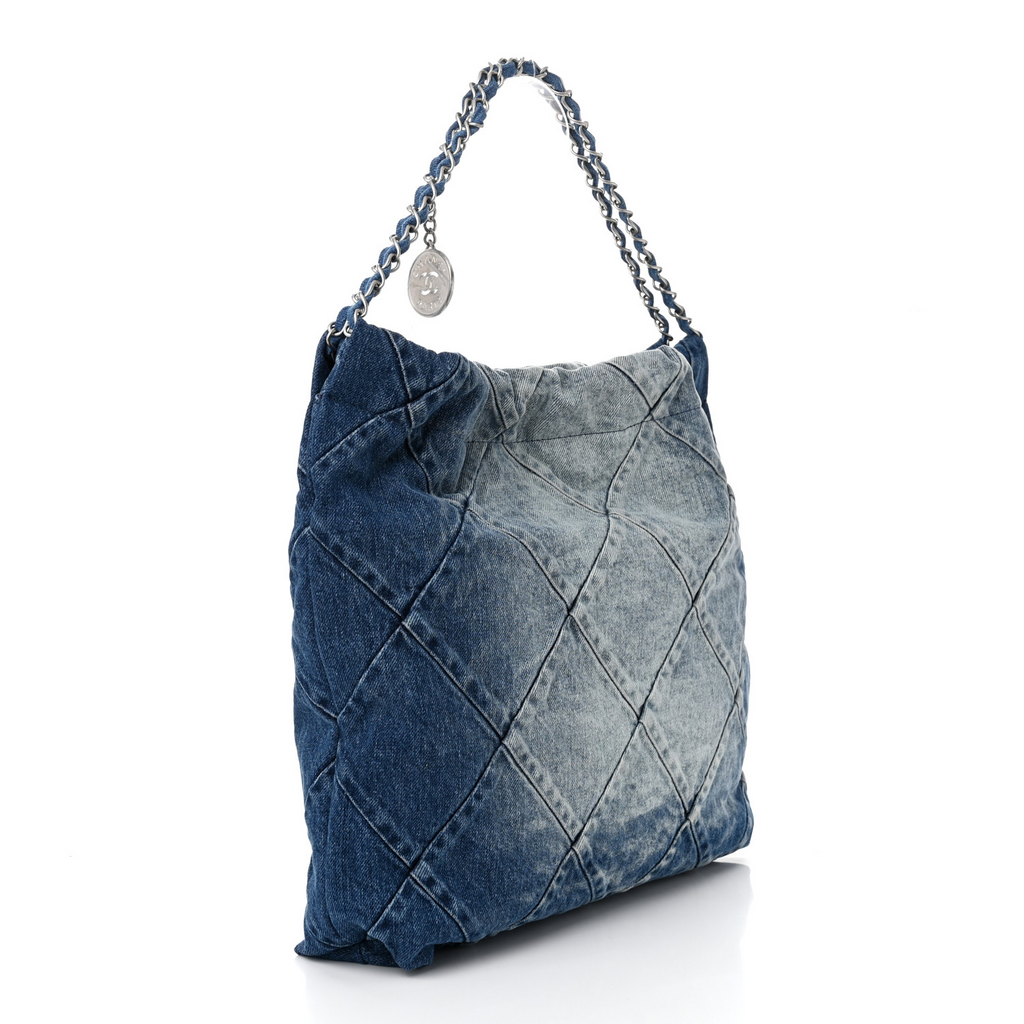 Blue Denim Quilted 22 Small