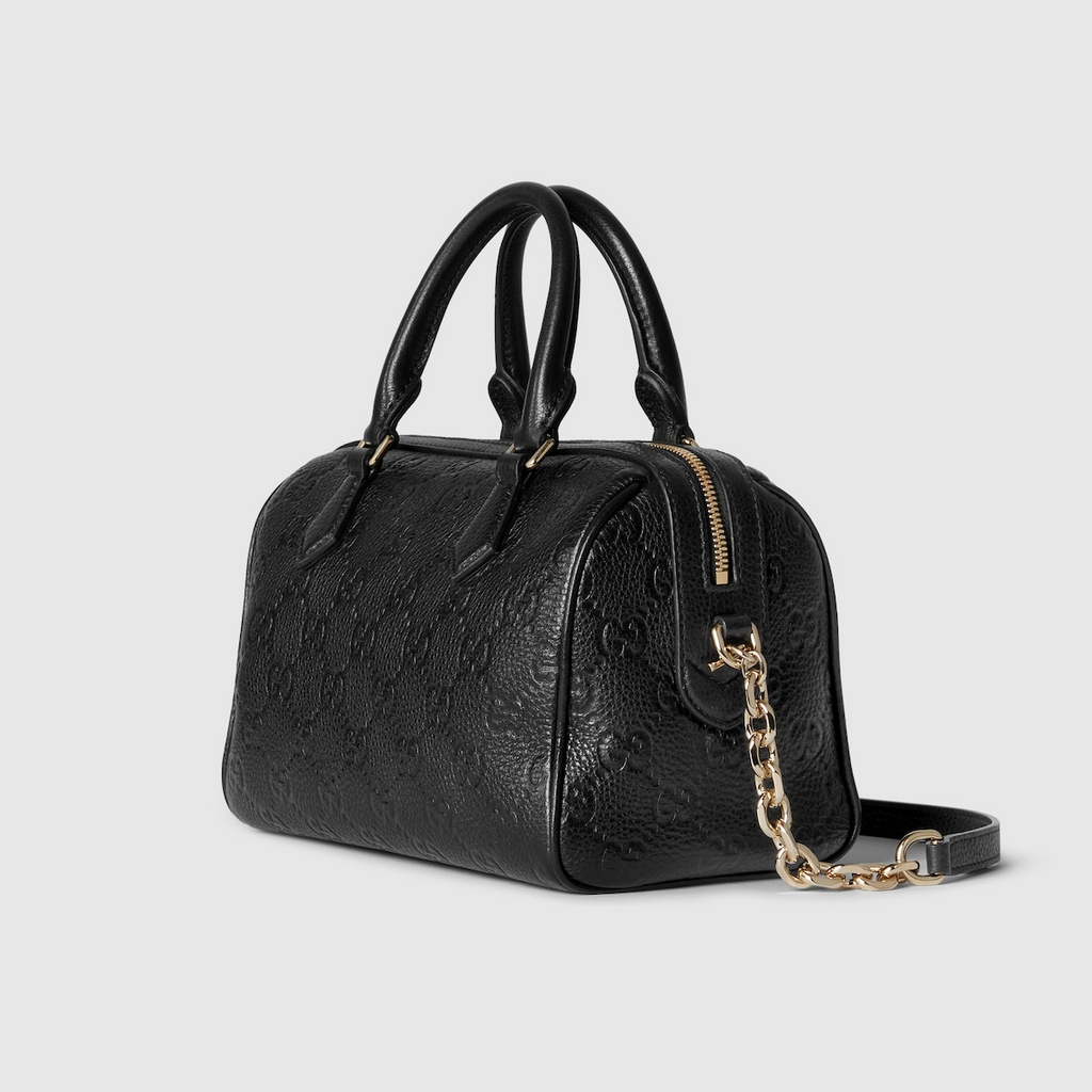 Gucci Emblem Medium Boston Bag