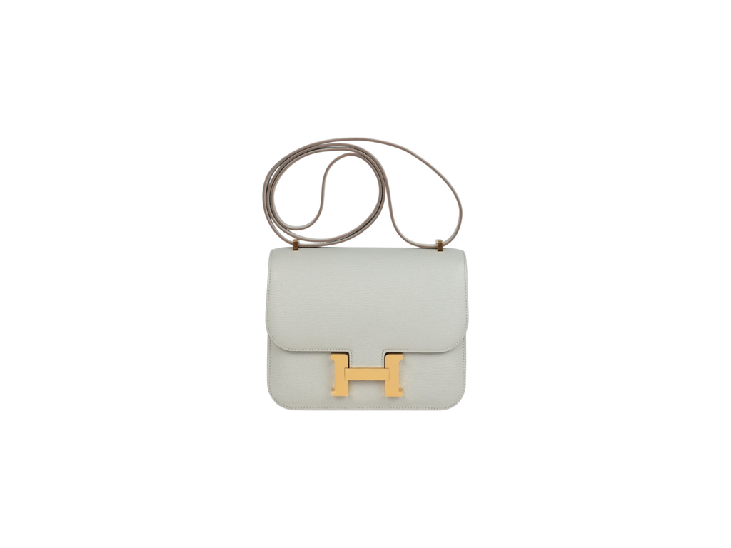 Constance 18 Gris Perle Chevre Mysore Gold Hardware
