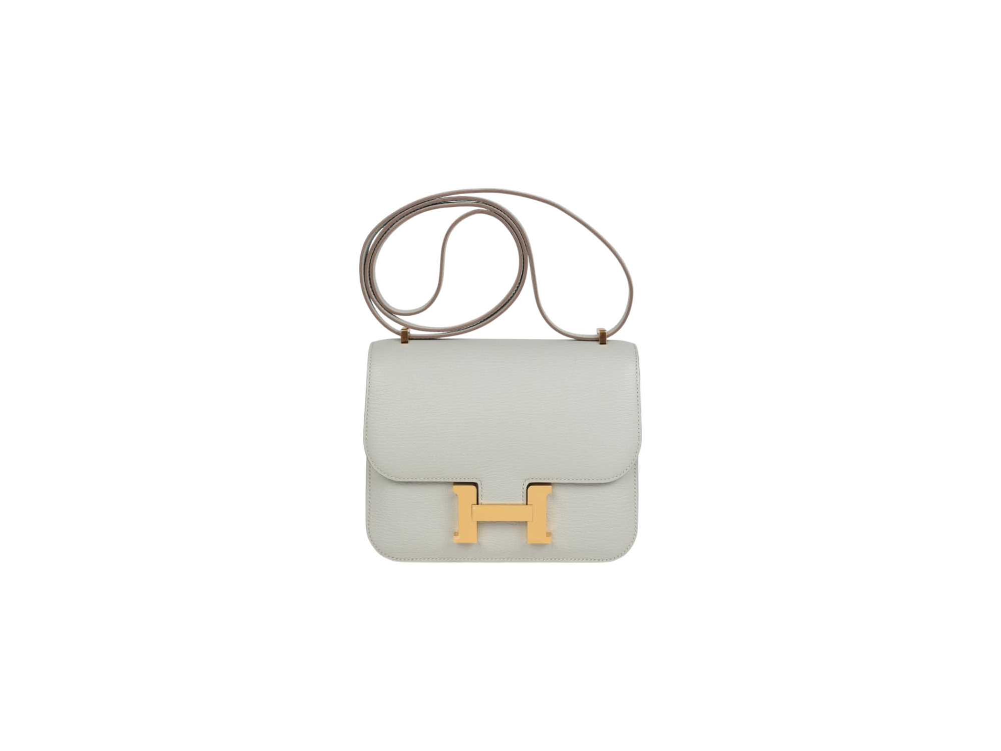 Constance 18 Gris Perle Chevre Mysore Gold Hardware