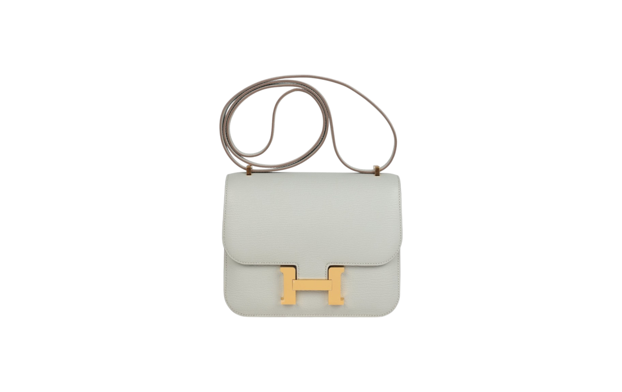 Constance 18 Gris Perle Chevre Mysore Gold Hardware