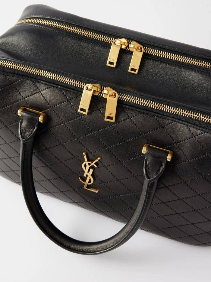 Saint Laurent Cassandre Leather Duffle Bag